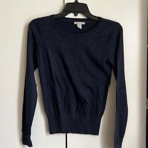 Sparkle navy sweatshirt